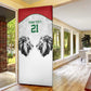 Custom Rugby Africa Kenya Door Cover White Kenyan 22-23 Motif
