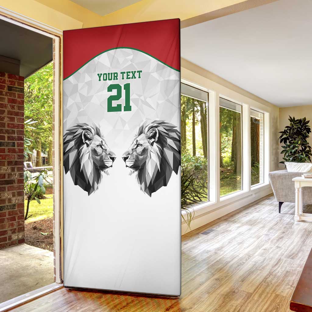 Custom Rugby Africa Kenya Door Cover White Kenyan 22-23 Motif