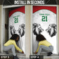Custom Rugby Africa Kenya Door Cover White Kenyan 22-23 Motif