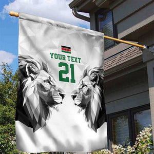 Custom Rugby Africa Kenya Garden Flag White Kenyan 22-23 Motif - African Pride