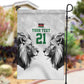 Custom Rugby Africa Kenya Garden Flag White Kenyan 22-23 Motif - African Pride