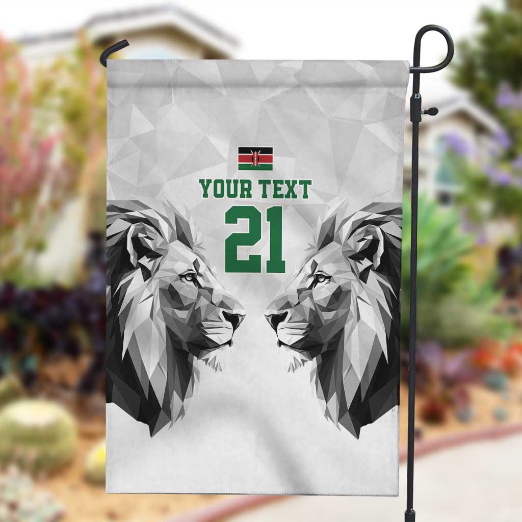 Custom Rugby Africa Kenya Garden Flag White Kenyan 22-23 Motif - African Pride