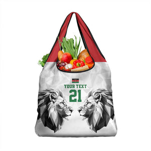 Custom Rugby Africa Kenya Grocery Bag White Kenyan 22-23 Motif - African Pride