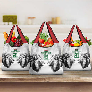 Custom Rugby Africa Kenya Grocery Bag White Kenyan 22-23 Motif - African Pride