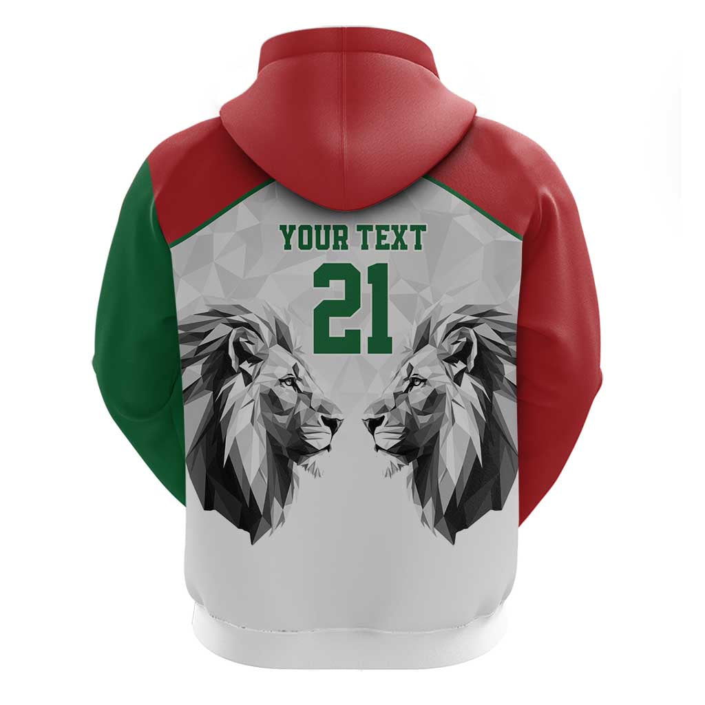 Custom Rugby Africa Kenya Hoodie White Kenyan 22-23 Motif - African Pride