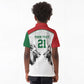 Custom Rugby Africa Kenya Kid Polo Shirt White Kenyan 22-23 Motif - African Pride