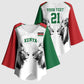 Custom Rugby Africa Kenya Kimono Sleeve Blouse White Kenyan 22-23 Motif