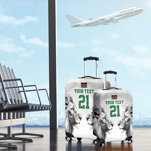 Custom Rugby Africa Kenya Luggage Cover White Kenyan 22-23 Motif - African Pride