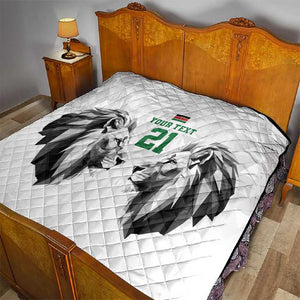 Custom Rugby Africa Kenya Quilt White Kenyan 22-23 Motif - African Pride