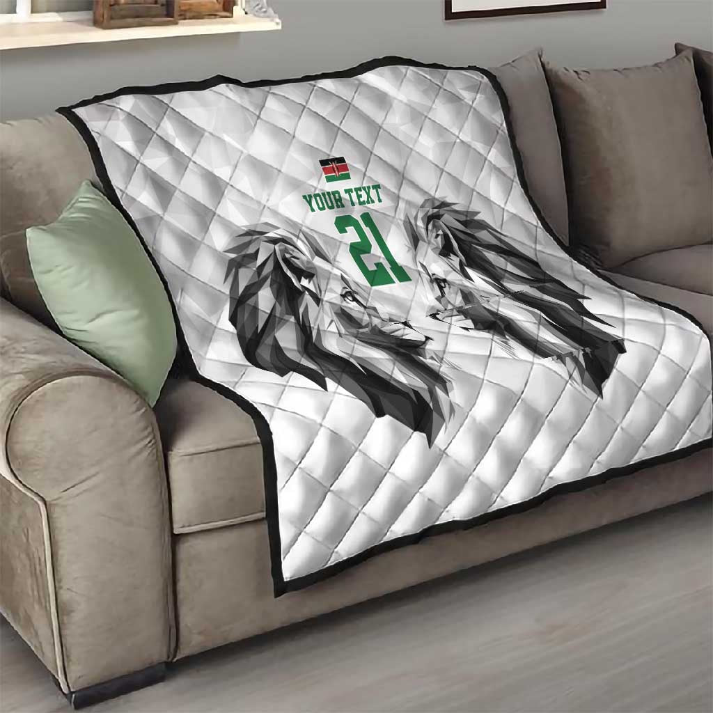 Custom Rugby Africa Kenya Quilt White Kenyan 22-23 Motif - African Pride