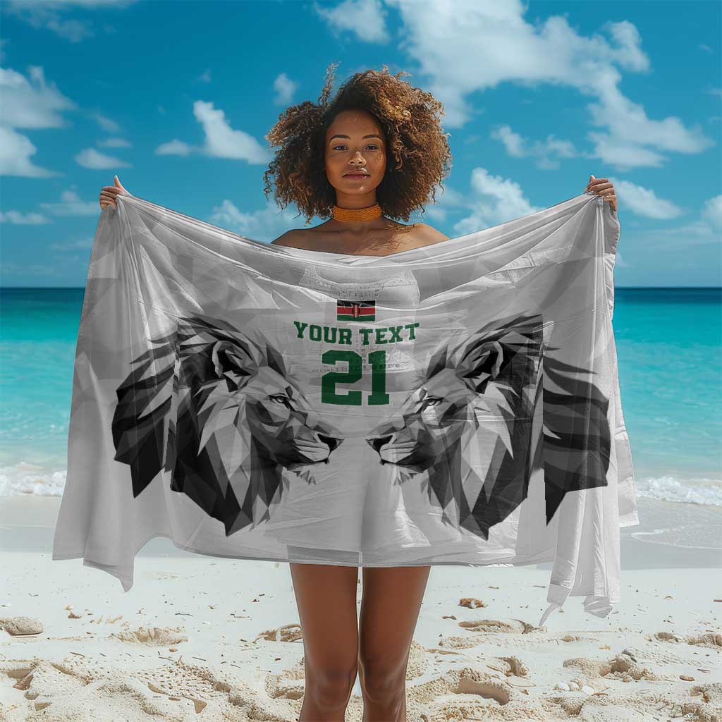 Custom Rugby Africa Kenya Sarong White Kenyan 22-23 Motif - African Pride