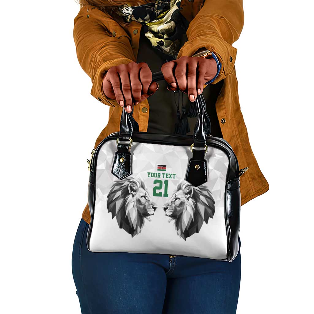 Custom Rugby Africa Kenya Shoulder Handbag White Kenyan 22-23 Motif - African Pride