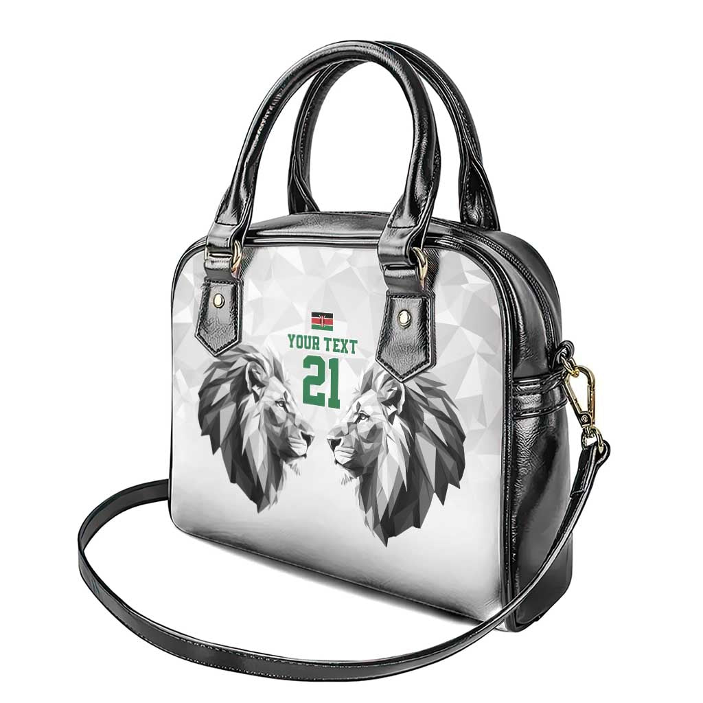 Custom Rugby Africa Kenya Shoulder Handbag White Kenyan 22-23 Motif - African Pride