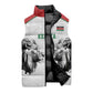Custom Rugby Africa Kenya Sleeveless Puffer Jacket White Kenyan 22-23 Motif