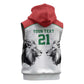 Custom Rugby Africa Kenya Sleeveless Zip Hoodie White Kenyan 22-23 Motif - African Pride