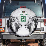 Custom Rugby Africa Kenya Spare Tire Cover White Kenyan 22-23 Motif - African Pride