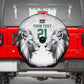 Custom Rugby Africa Kenya Spare Tire Cover White Kenyan 22-23 Motif - African Pride