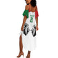 Custom Rugby Africa Kenya Summer Maxi Dress White Kenyan 22-23 Motif - African Pride