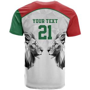 Custom Rugby Africa Kenya T shirt White Kenyan 22-23 Motif - African Pride