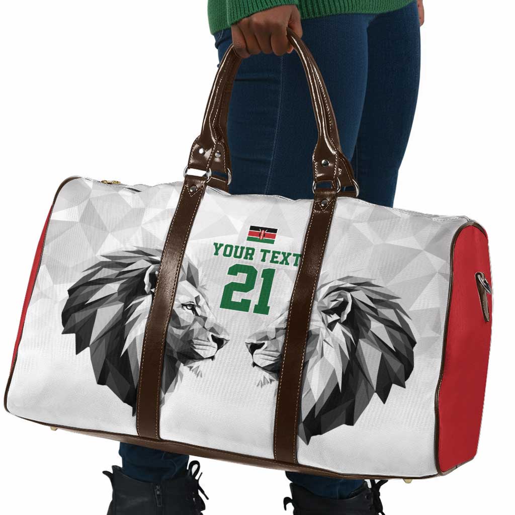 Custom Rugby Africa Kenya Travel Bag White Kenyan 22-23 Motif