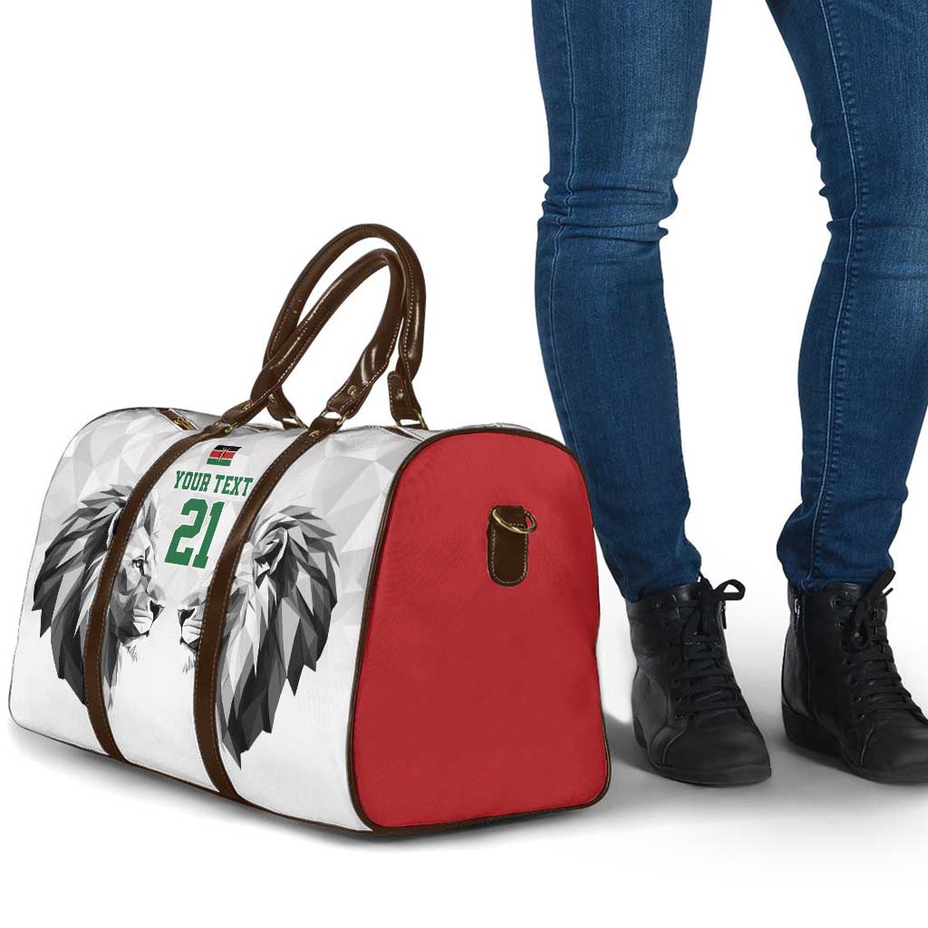 Custom Rugby Africa Kenya Travel Bag White Kenyan 22-23 Motif
