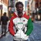 Custom Rugby Africa Kenya Zip Hoodie White Kenyan 22-23 Motif - African Pride