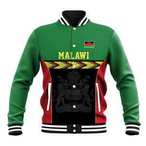 Custom Cricket Africa Malawi Baseball Jacket Malawi Chevron Pattern - African Pride