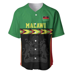 Custom Cricket Africa Malawi Baseball Jersey Malawi Chevron Pattern - African Pride