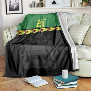 Custom Cricket Africa Malawi Blanket Malawi Chevron Pattern - African Pride