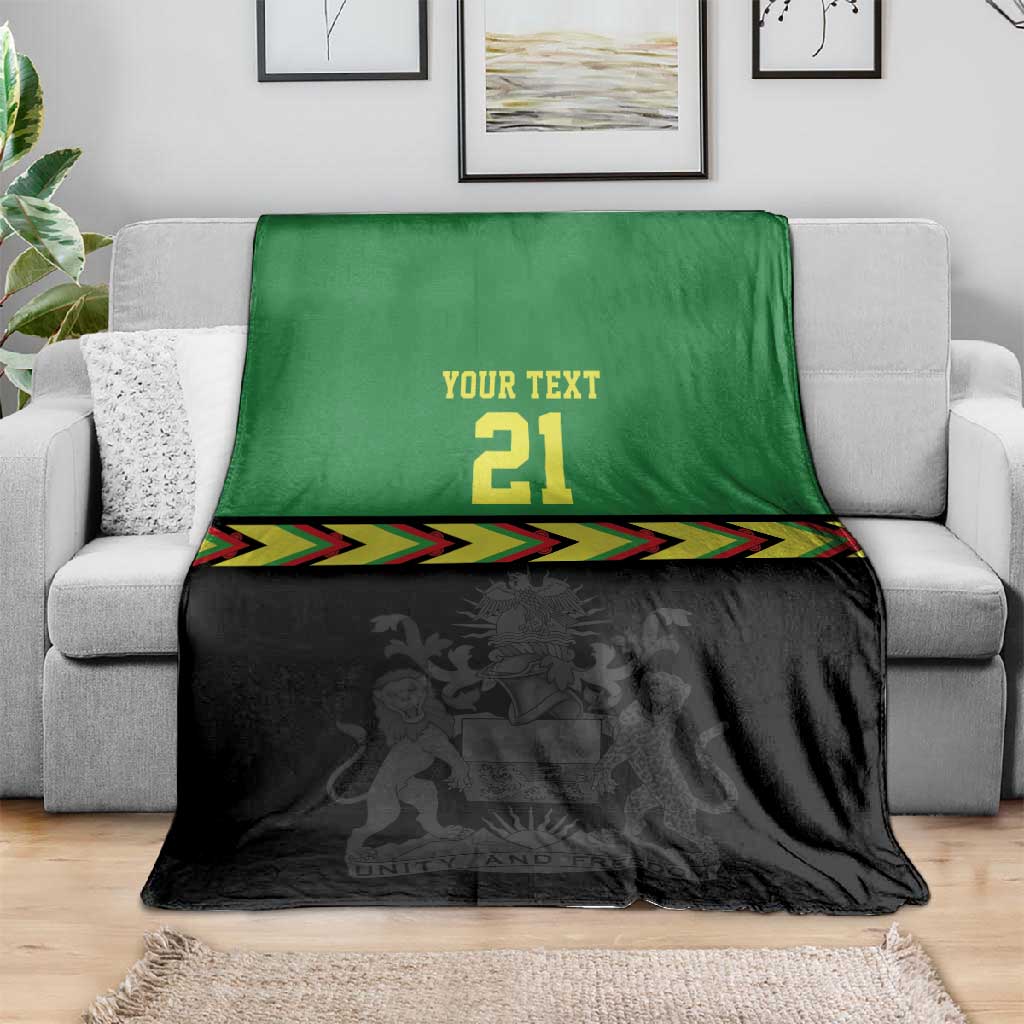 Custom Cricket Africa Malawi Blanket Malawi Chevron Pattern - African Pride