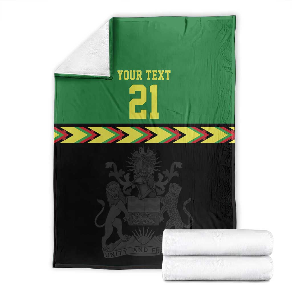 Custom Cricket Africa Malawi Blanket Malawi Chevron Pattern - African Pride