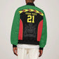 Custom Cricket Africa Malawi Bomber Jacket Malawi Chevron Pattern - African Pride