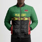 Custom Cricket Africa Malawi Bomber Puffer Jacket Malawi Chevron Pattern