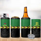 Custom Cricket Africa Malawi 4 in 1 Can Cooler Tumbler Malawi Chevron Pattern - African Pride
