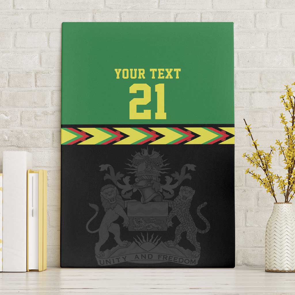 Custom Cricket Africa Malawi Canvas Wall Art Malawi Chevron Pattern - African Pride