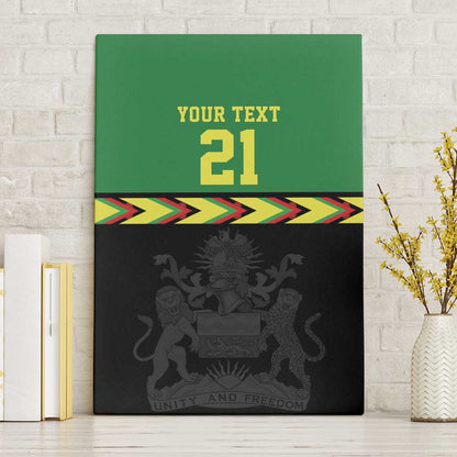 Custom Cricket Africa Malawi Canvas Wall Art Malawi Chevron Pattern - African Pride