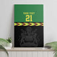 Custom Cricket Africa Malawi Canvas Wall Art Malawi Chevron Pattern - African Pride