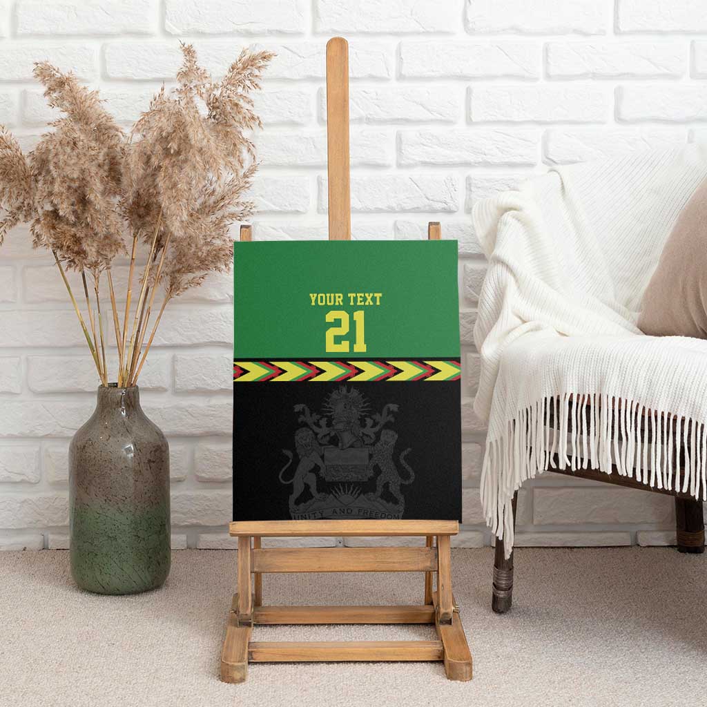 Custom Cricket Africa Malawi Canvas Wall Art Malawi Chevron Pattern - African Pride
