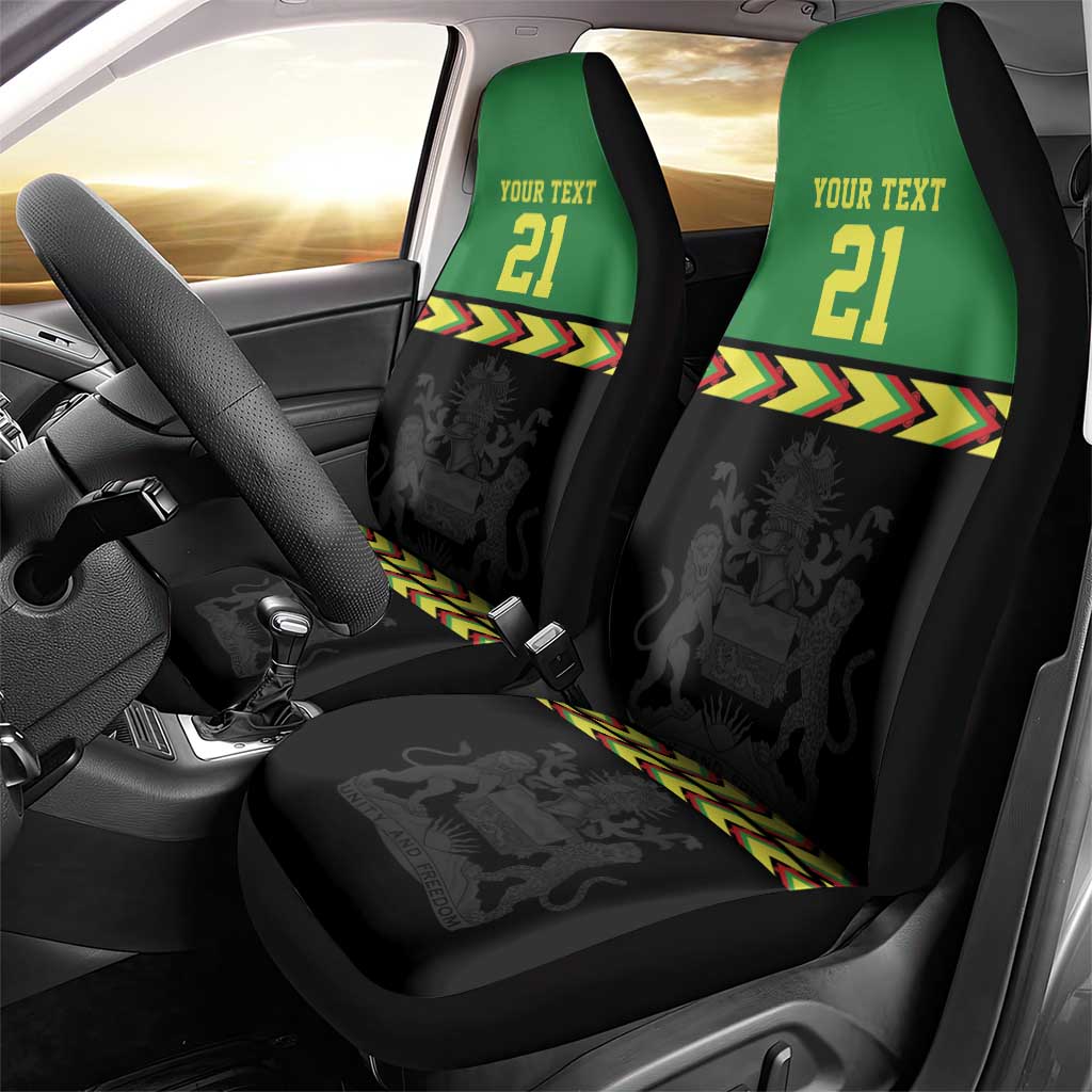 Custom Cricket Africa Malawi Car Seat Cover Malawi Chevron Pattern - African Pride