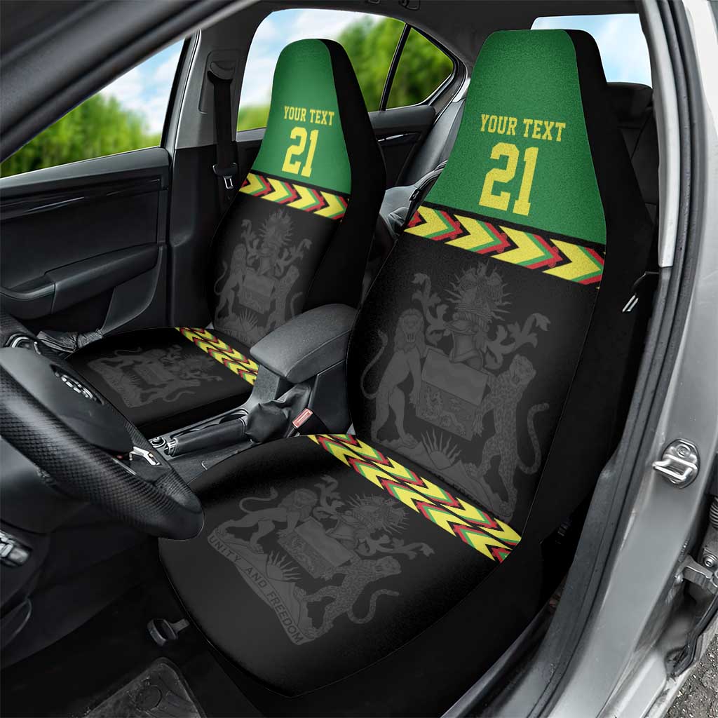 Custom Cricket Africa Malawi Car Seat Cover Malawi Chevron Pattern - African Pride