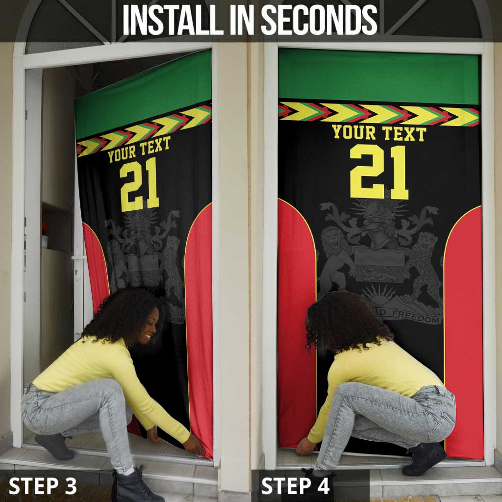 Custom Cricket Africa Malawi Door Cover Malawi Chevron Pattern
