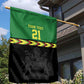 Custom Cricket Africa Malawi Garden Flag Malawi Chevron Pattern - African Pride