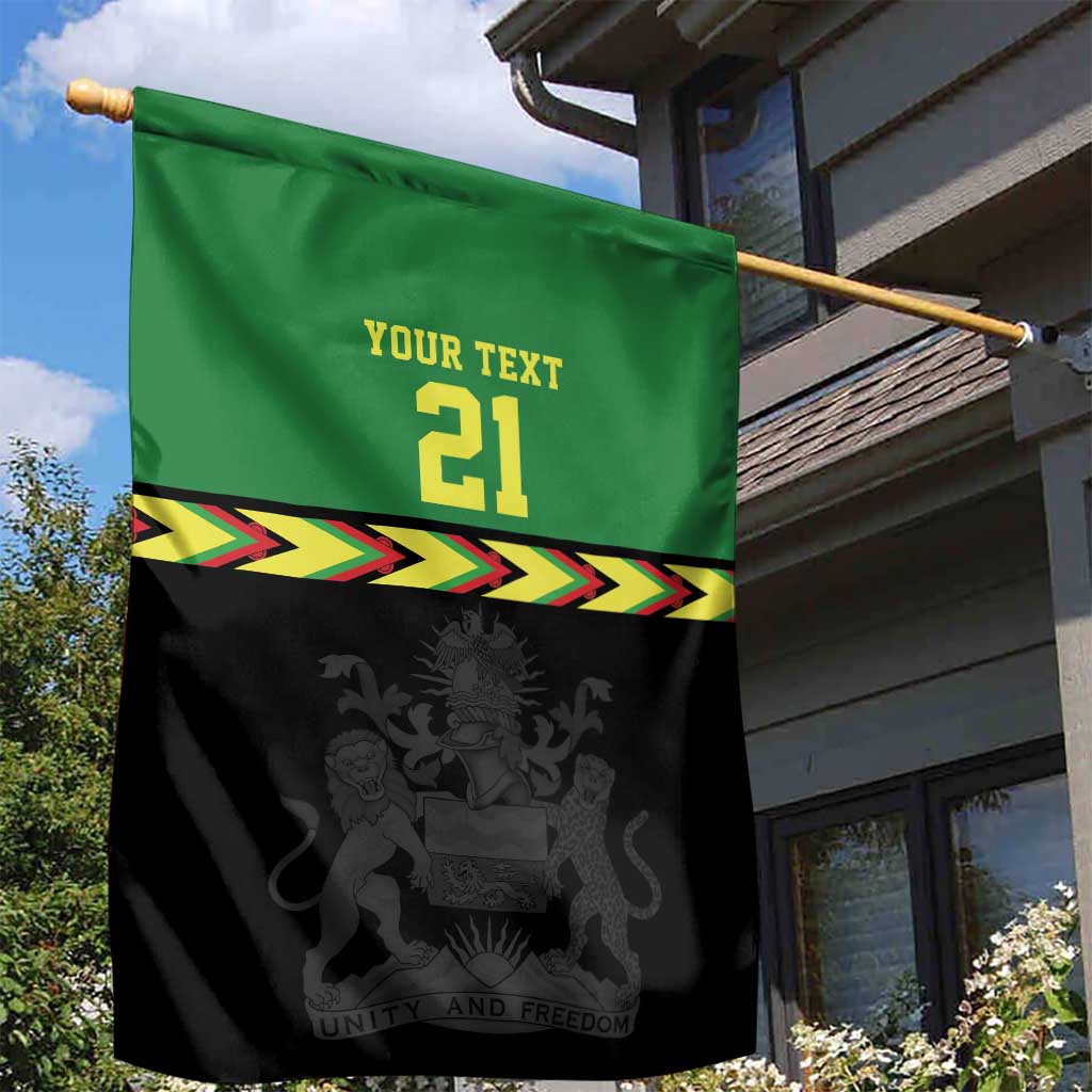 Custom Cricket Africa Malawi Garden Flag Malawi Chevron Pattern - African Pride