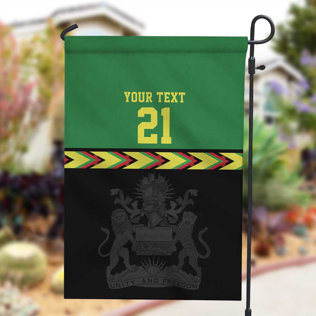Custom Cricket Africa Malawi Garden Flag Malawi Chevron Pattern - African Pride