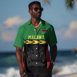 Custom Cricket Africa Malawi Hawaiian Shirt Malawi Chevron Pattern - African Pride