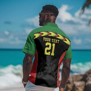 Custom Cricket Africa Malawi Hawaiian Shirt Malawi Chevron Pattern - African Pride