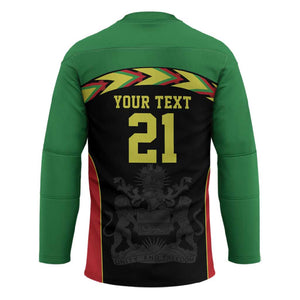 Custom Cricket Africa Malawi Hockey Jersey Malawi Chevron Pattern