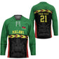 Custom Cricket Africa Malawi Hockey Jersey Malawi Chevron Pattern