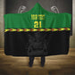 Custom Cricket Africa Malawi Hooded Blanket Malawi Chevron Pattern - African Pride