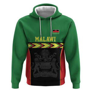 Custom Cricket Africa Malawi Hoodie Malawi Chevron Pattern - African Pride